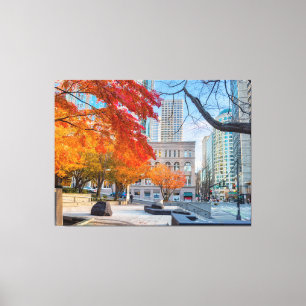 Seattle im Herbst Leinwanddruck