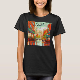 Seattle im Regen T-Shirt
