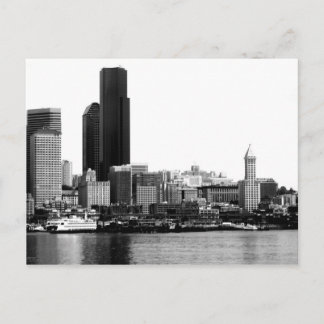 Seattle in B&W Postkarte