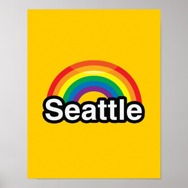 SEATTLE LGBT PRIDE RAINBOUR POSTER (Vorne)