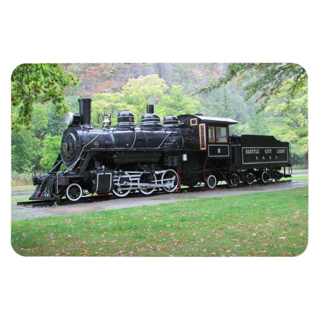 Seattle Lights Remüde Bahn Motor Magnet (Horizontal)