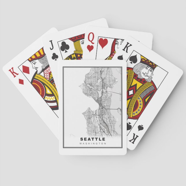 Seattle Map Spielkarten (Rückseite)