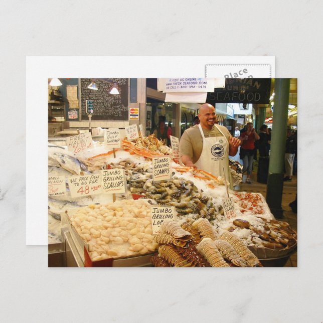 Seattle Market Postkarte (Vorne/Hinten)