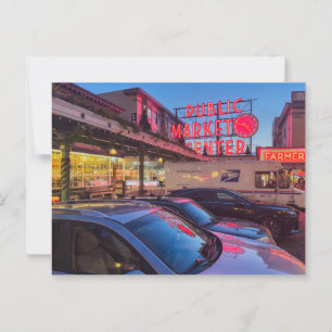 Seattle Pike Market Postkarte