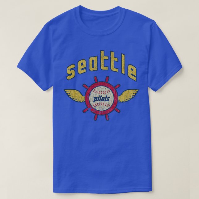 Seattle Pilots Baseball Vintag  T-Shirt (Design vorne)