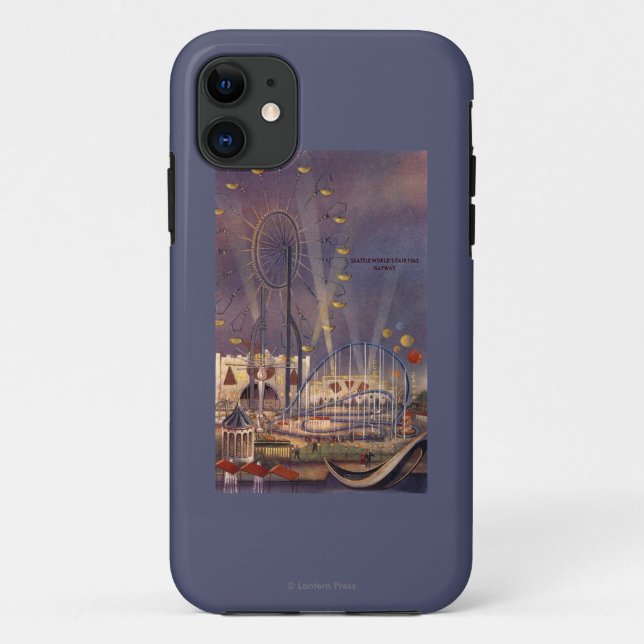 Seattle, Plakat der Weltausstellung-Washington1962 Case-Mate iPhone Hülle (Rückseite)