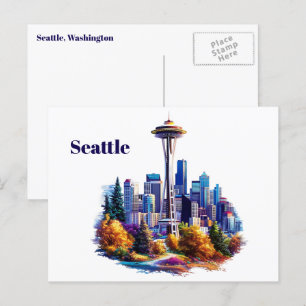 Seattle Postcard Postkarte