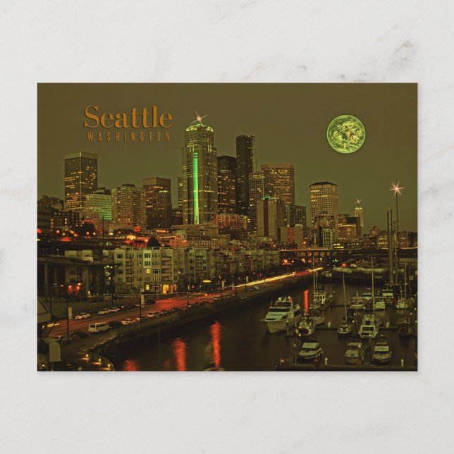 Seattle Postkarte (Vorderseite)