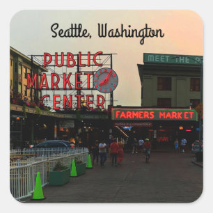 Seattle Public Market Center #1 Stickers