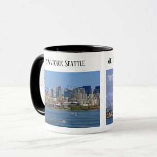 Seattle, Puget Sound, Mt. Rainier, Hafen von Seatt Tasse