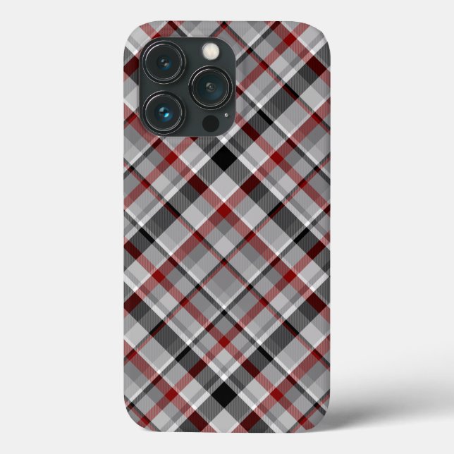 Seattle Rain Kariert Case-Mate iPhone Hülle (Rückseite)