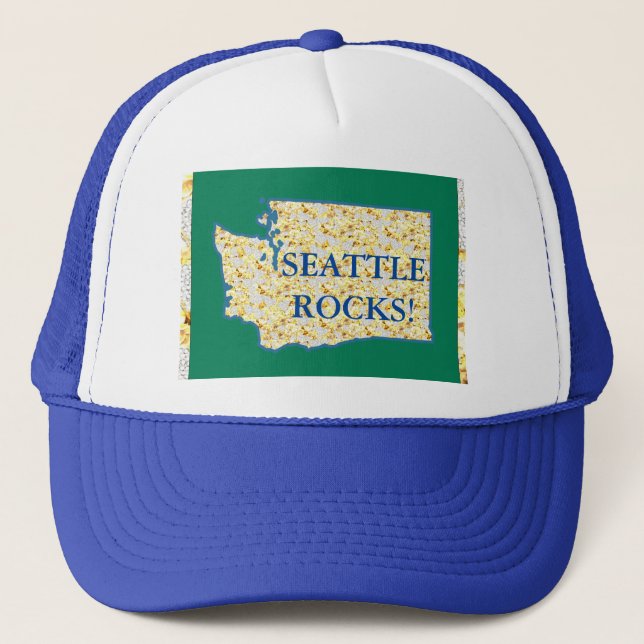 SEATTLE ROCKS TRUCKERKAPPE (Vorderseite)