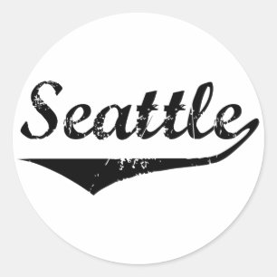 Seattle Runder Aufkleber