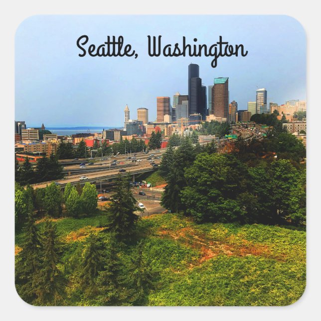 Seattle Skyline #3 Stickers (Vorderseite)