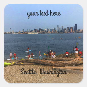 Seattle Skyline #4-1 Stickers