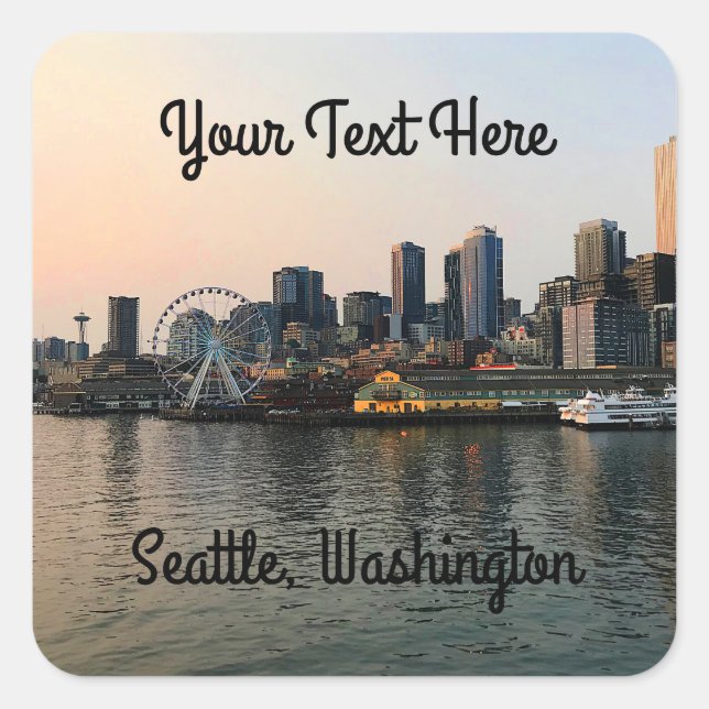Seattle Skyline #5 Stickers (Vorderseite)