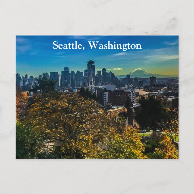 Seattle Skyline #9 Postcard Postkarte (Vorderseite)