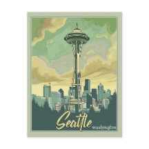 Seattle Skyline - Eine Jahrgangsreise