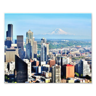 Seattle-Skyline Fotodruck