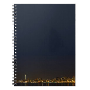 Seattle Skyline in der Nacht Notizblock