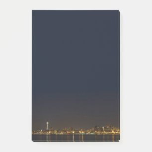 Seattle Skyline in der Nacht Post-it Klebezettel