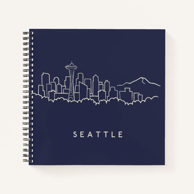 Seattle Skyline Notizbuch (Vorderseite)