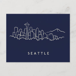 Seattle Skyline Postkarte