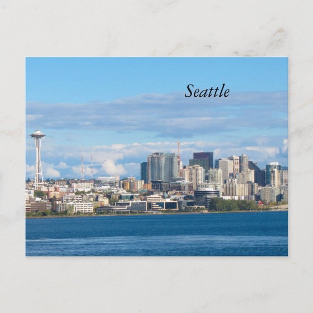 Seattle Skyline Postkarte (Vorderseite)