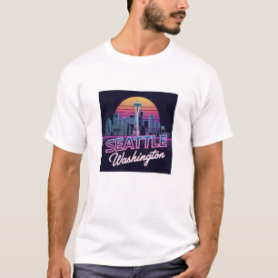 Seattle Skyline Souvenir T-Shirt