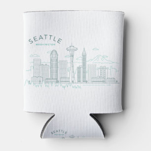 Seattle Skyline Stroke Dosenkühler