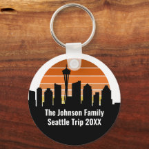 Seattle Skyline Sunset Trip Personalisiert
