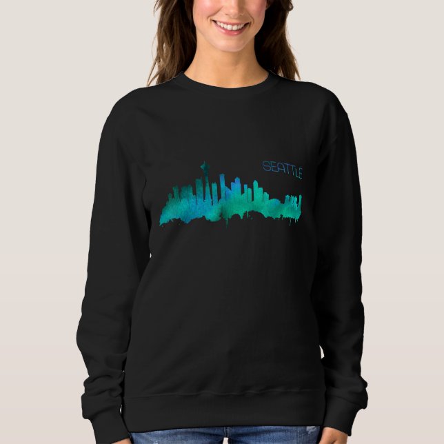 Seattle Skyline Sweatshirt (Vorderseite)