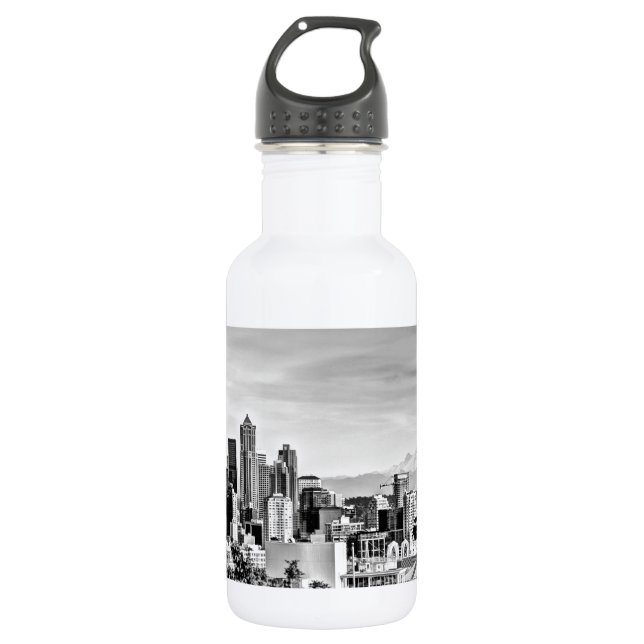Seattle-Skyline Trinkflasche (Vorderseite)