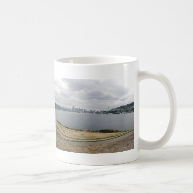Seattle-Skyline vom Gaswerk-Park Kaffeetasse (Rechts)