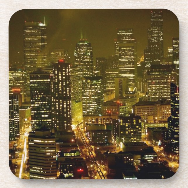 Seattle-Stadtansicht Untersetzer (Vorderseite)