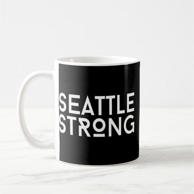 Seattle Strong Community Stärke Washington Kaffeetasse (Links)