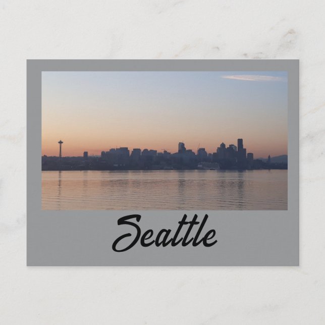 Seattle Sunrise Postkarte (Vorderseite)