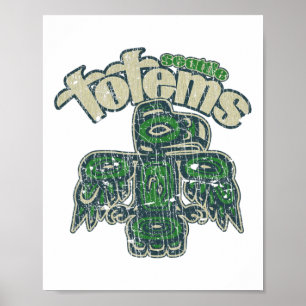 Seattle Totems Hockey 1958 Poster