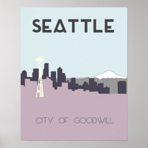 Seattle Travel Poster