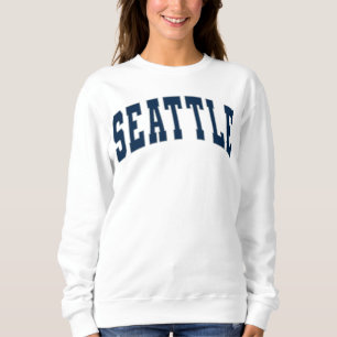 Seattle Vintag Varsity Uni Style Sweatshirt
