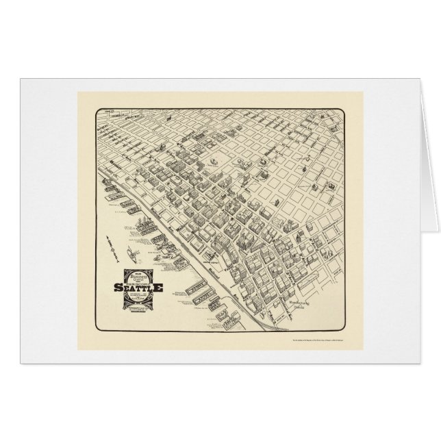 Seattle, WA panoramische Karte - 1903 (Vorderseite (Horizontal))