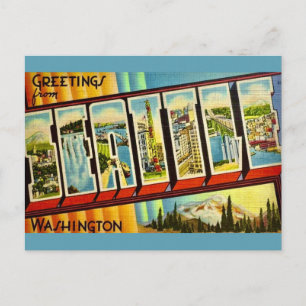 Seattle WA Vintage-Postkarte Postkarte