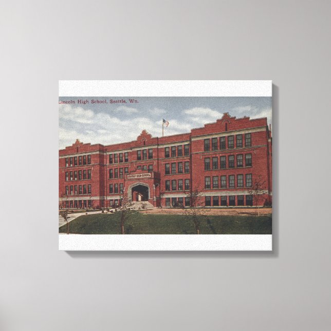 Seattle, WALincoln High School Leinwanddruck (Vorderseite)
