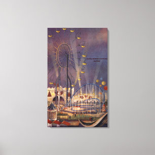 Seattle, Washington 1962 World's Fair Poster Leinwanddruck