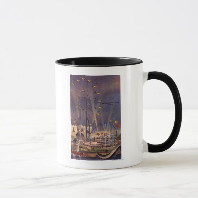 Seattle, Washington 1962 World's Fair Poster Tasse (Rechts)