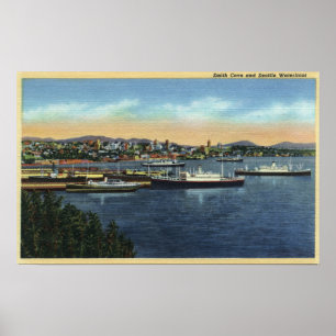 Seattle, Washington - Ansicht des Smiths Poster