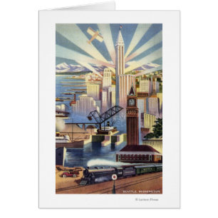 Seattle, Washington - Ansicht des Stadtzentrums