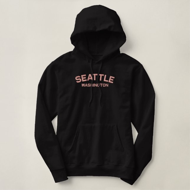 Seattle Washington besticktes Shirt (Design vorne)