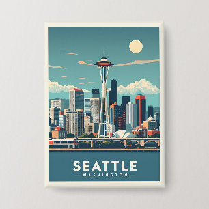 Seattle Washington Button