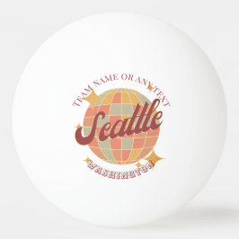 Seattle Washington City Tischtennis Tischtennisball